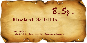 Bisztrai Szibilla névjegykártya